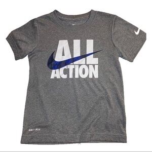 NWOT Nike Dri Fit All Action Athletic Boys  T Shirt 6 7